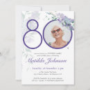 Search for purple surprise party invitations Flowers