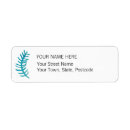 Search for ferns return address labels Blue