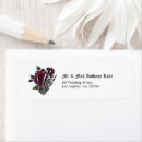 Search for skeleton wedding return address labels Black