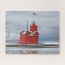 Search for michigan lighthouse puzzles Winter