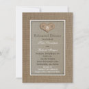 Search for burlap rehearsal dinner invitations Vintage