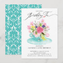 Search for tea 4x6 invitations Watercolor floral