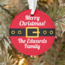 Search for santa belt christmas tree decorations Belly