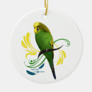 Search for green parrot christmas tree decorations Budgerigar