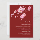 Search for red cherry blossoms invitations Pink