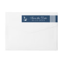 Search for navy blue and white stripe return address labels Nautical