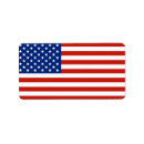 Search for usa flag return address labels Fourth of july