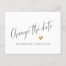 Search for change of date wedding announcement cards Elegant