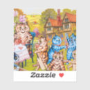 Search for vintage animal art stickers Cute