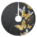 Search for butterflies tree skirts Black