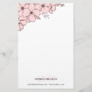 Search for pink flowers stationery paper Pretty