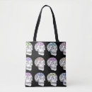 Search for sugar skull tote bags Dia de los muertos