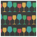 Search for wine glass fabric Cute