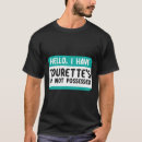Search for tourettes tshirts Adhd