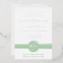 Search for mint and silver wedding invitations For her