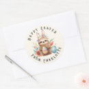 Search for easter bunny name stickers Watercolor
