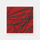 Search for black and white abstract napkins Stylish