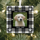Search for black and white dog christmas tree decorations Cute