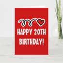 Search for funny 20th birthday cards Cute