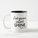Search for shine your light mugs Bible verse