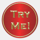 Search for red gold black stickers White