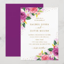 Search for pink floral wedding invitations Gold