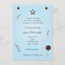 Search for a star is born baby shower invitations Blue