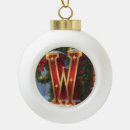 Search for letter w christmas tree decorations Initial