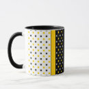 Search for yellow white polka dot mugs Modern