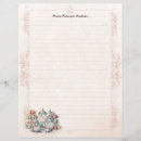 Search for pretty lined stationery paper Floral