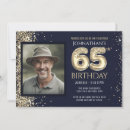 Search for 65th birthday invitations Gold