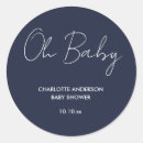 Search for navy blue baby shower stickers Modern