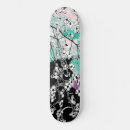Search for pink and black skateboards Cherry blossom