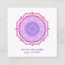 Search for mandala business cards Purple