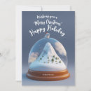 Search for snowglobe christmas cards Red