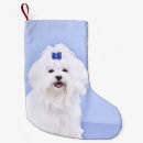Search for maltese christmas stockings Dog