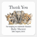 Search for baby giraffe thank you stickers Elephant