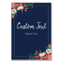 Search for reserved table cards Floral