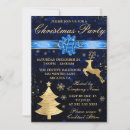 Search for blue and gold christmas invitations Snowflakes