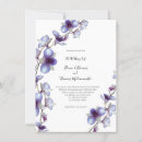 Search for blue orchid wedding invitations Floral