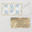 Search for hydrangea business cards Elegant