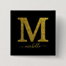 Search for letter m badges Gold