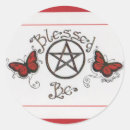 Search for red pentacle stickers Wicca