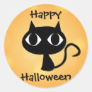 Search for cartoon black cat stickers Happy
