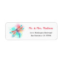 Search for rainbow return address labels Red