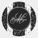 Search for black white music stickers Modern