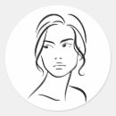 Search for woman face stickers Abstract