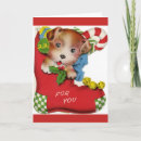 Search for puppy 1st christmas cards Baby