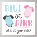 Search for gender reveal posters Blue or pink