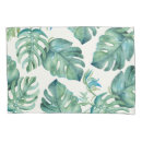 Search for palm leaf pillowcases Tropical
